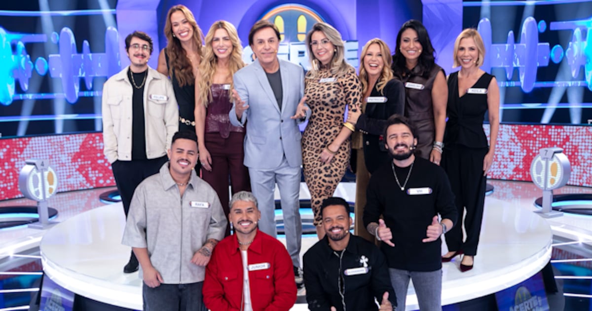 Tom Cavalcante reúne famosos em busca de um prêmio de até R$ 300 mil no Acerte ou Caia! deste domingo (20)