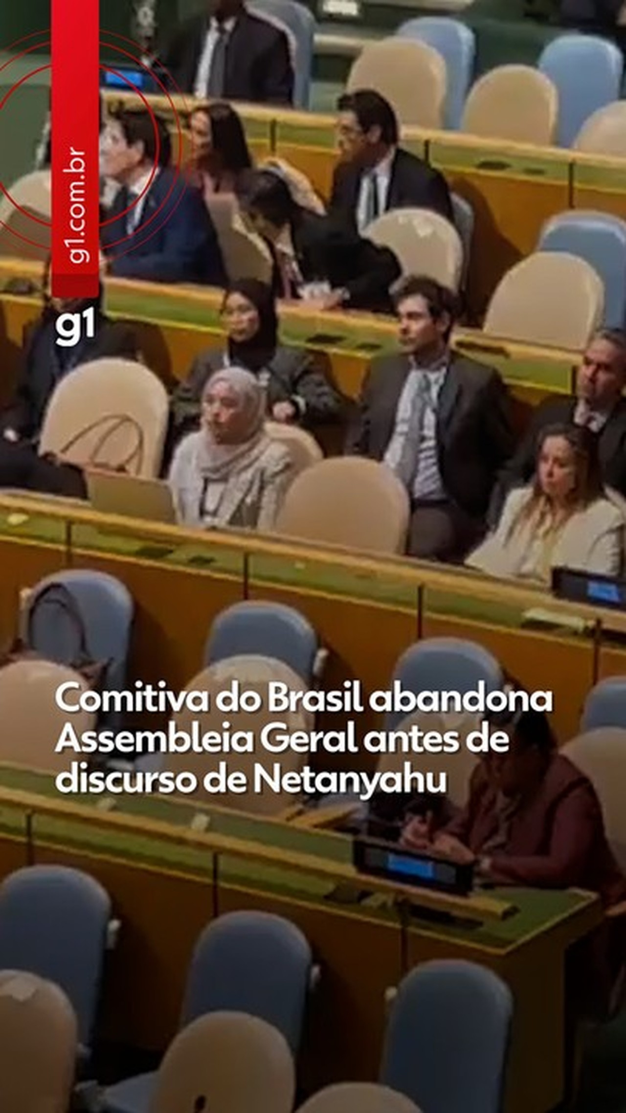 Brasil abandona plenário da ONU antes de discurso Netanyahu na Assembleia Geral
