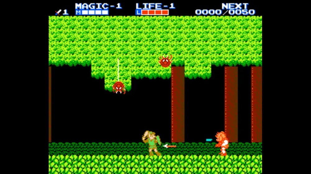The Legend of Zelda II: The Adventure of Link é um título da saga que não se parece com nenhum outro capítulo — Foto: Divulgação/Nintendo