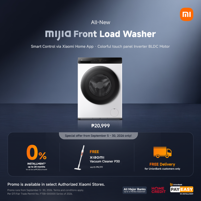 A série Xiaomi TV S Mini LED 2026 e as novas lavadoras Mijia agora estão disponíveis nas Filipinas