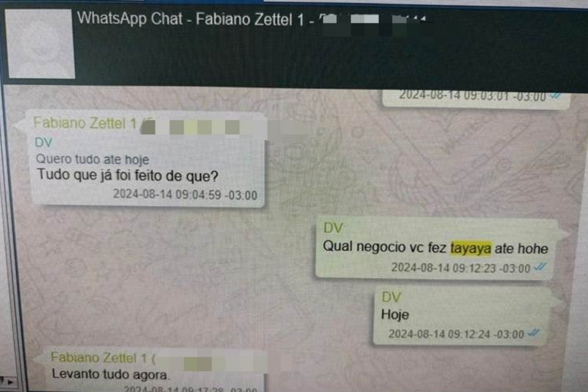 Celular de Vorcaro mostra cobrança por aporte ao Tayayá: "Onde tá a grana?"