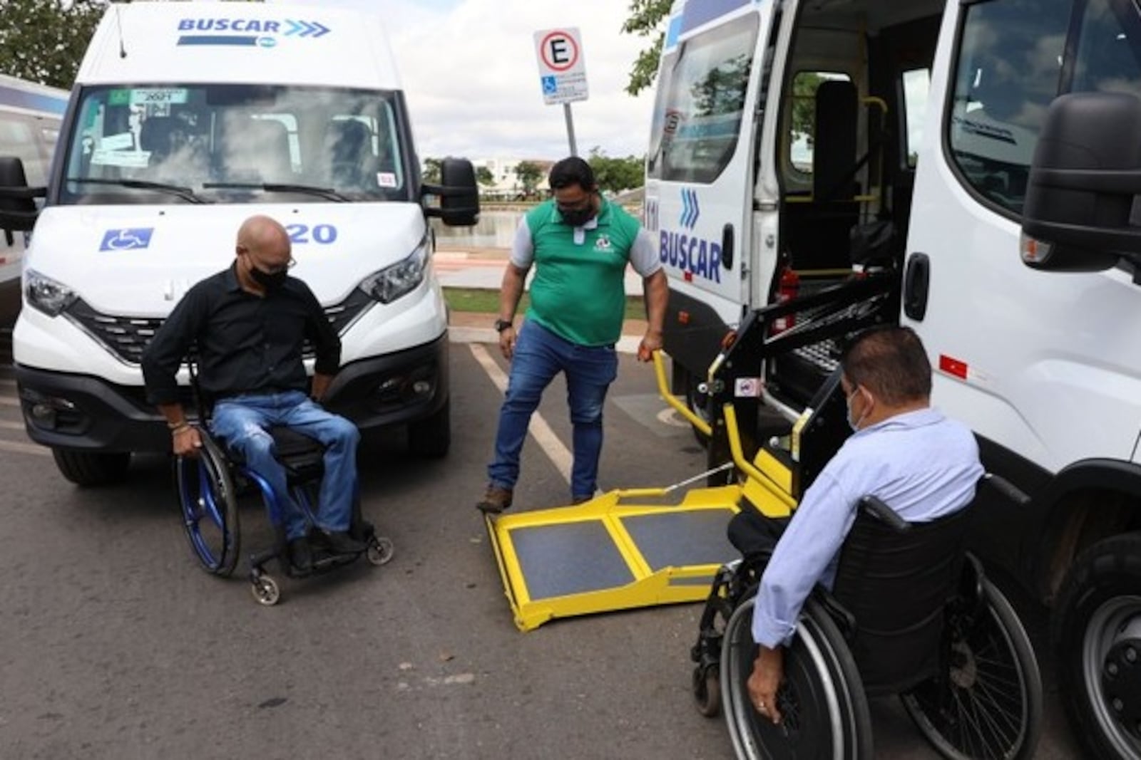 Transporte para pessoas com mobilidade reduzida Crédito: TRE-MT/Divulgação
