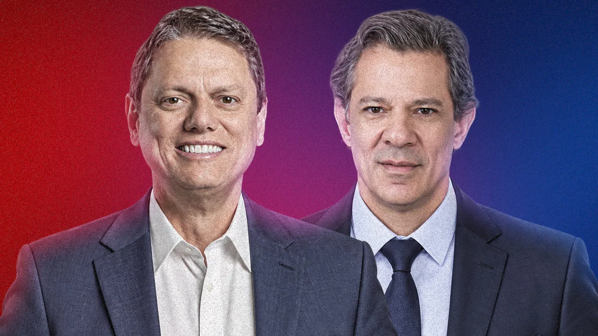 Datafolha: Tarcísio tem 49% e Haddad, 29% no 1º turno para o governo de SP