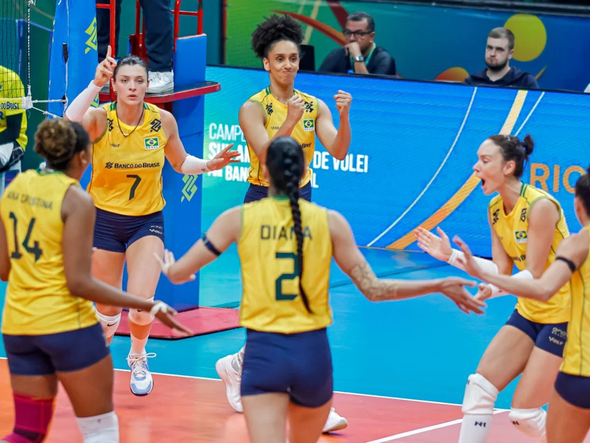 Seleção Feminina de Volêi bate a Colômbia e segue invicta no Sul-Americano