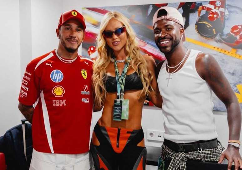 Vini Jr e Virginia Fonseca roubam a cena no GP da Espanha de Fórmula 1