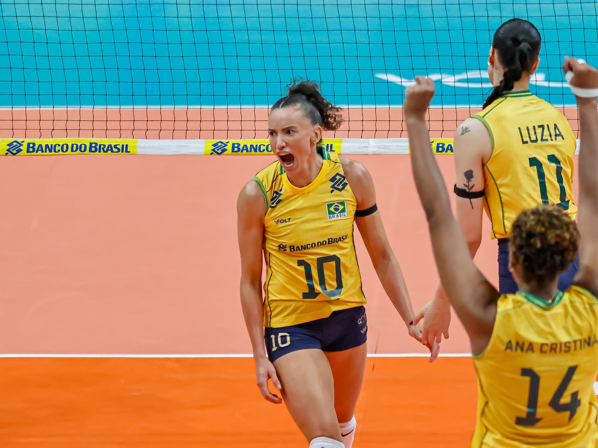 Brasil bate Argentina na final do Sul-Americano de vôlei feminino e garante vaga em Los Angeles-2028