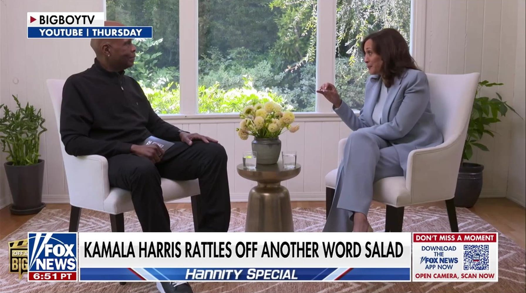 Kamala Harris usa uma analogia com flores para explicar algoritmos de redes sociais enquanto discute IA e eleições intermediárias