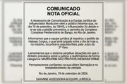 Nota da defesa do influenciador