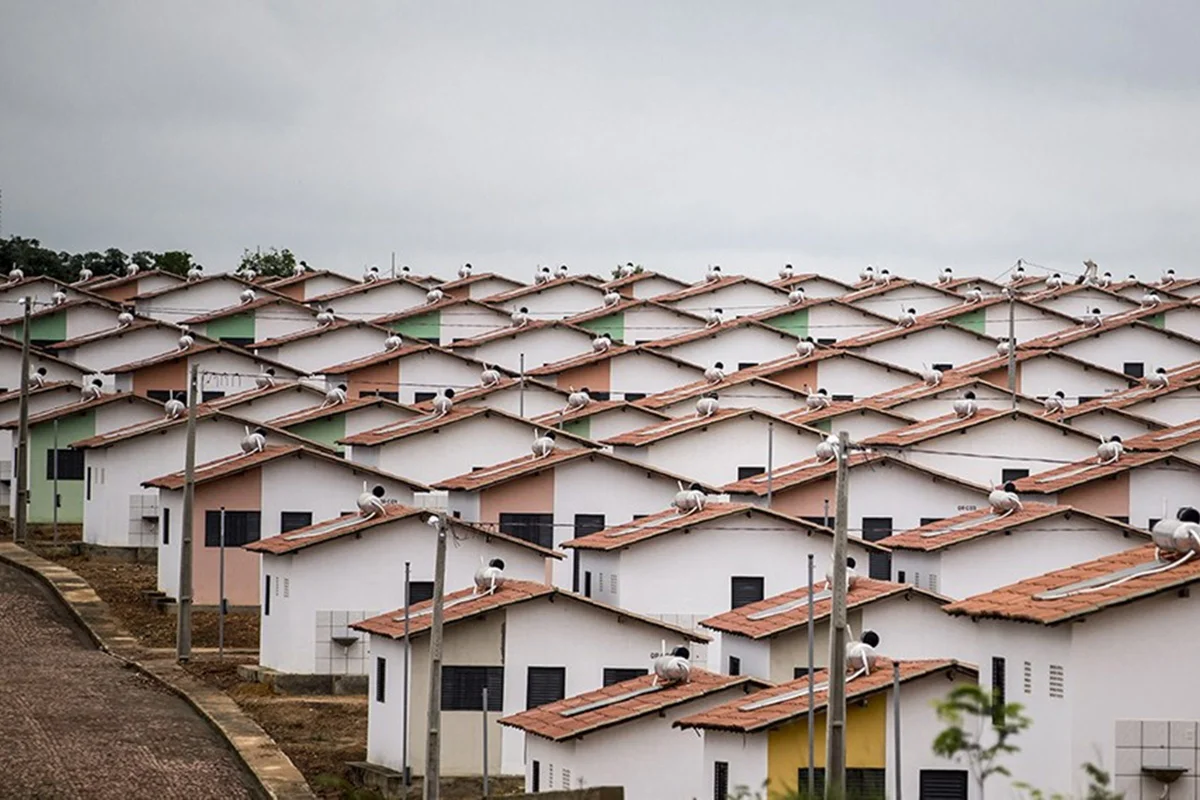 IMAGEM COLORIDA DE RESIDÊNCIAS DOMinha casa, minha vida