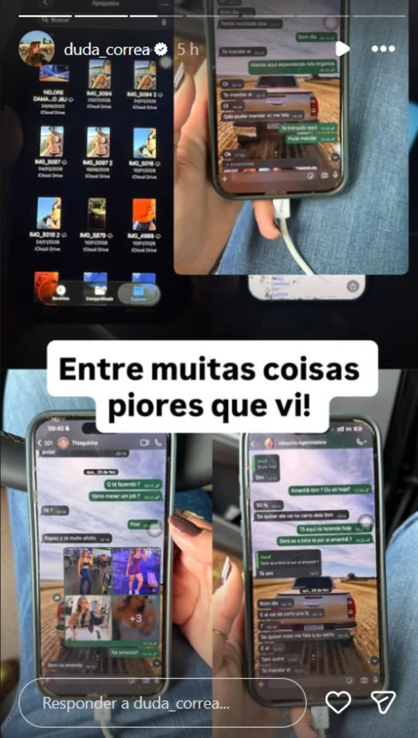 Ex de Rincon revela novo término após suposta traição e expõe prints. Veja