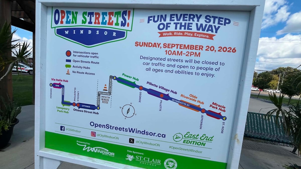 Here are the road closures planned for Open Streets