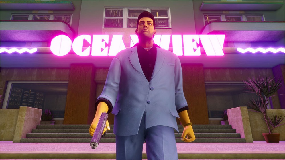 GTA: Vice City se tornou um dos jogos mais icônicos da franquia com uma identidade visual única — Foto: Reprodução/Steam