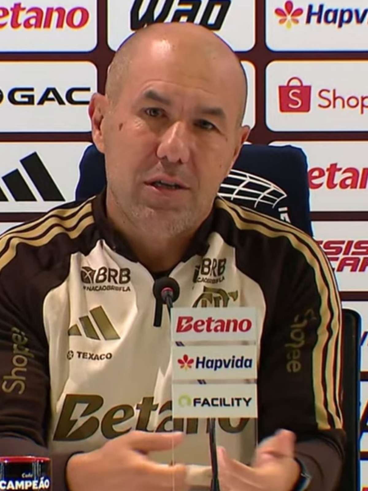 "Se houvesse justiça, seria 10 a 1": Leonardo Jardim é sincero sobre Flamengo x Corinthians