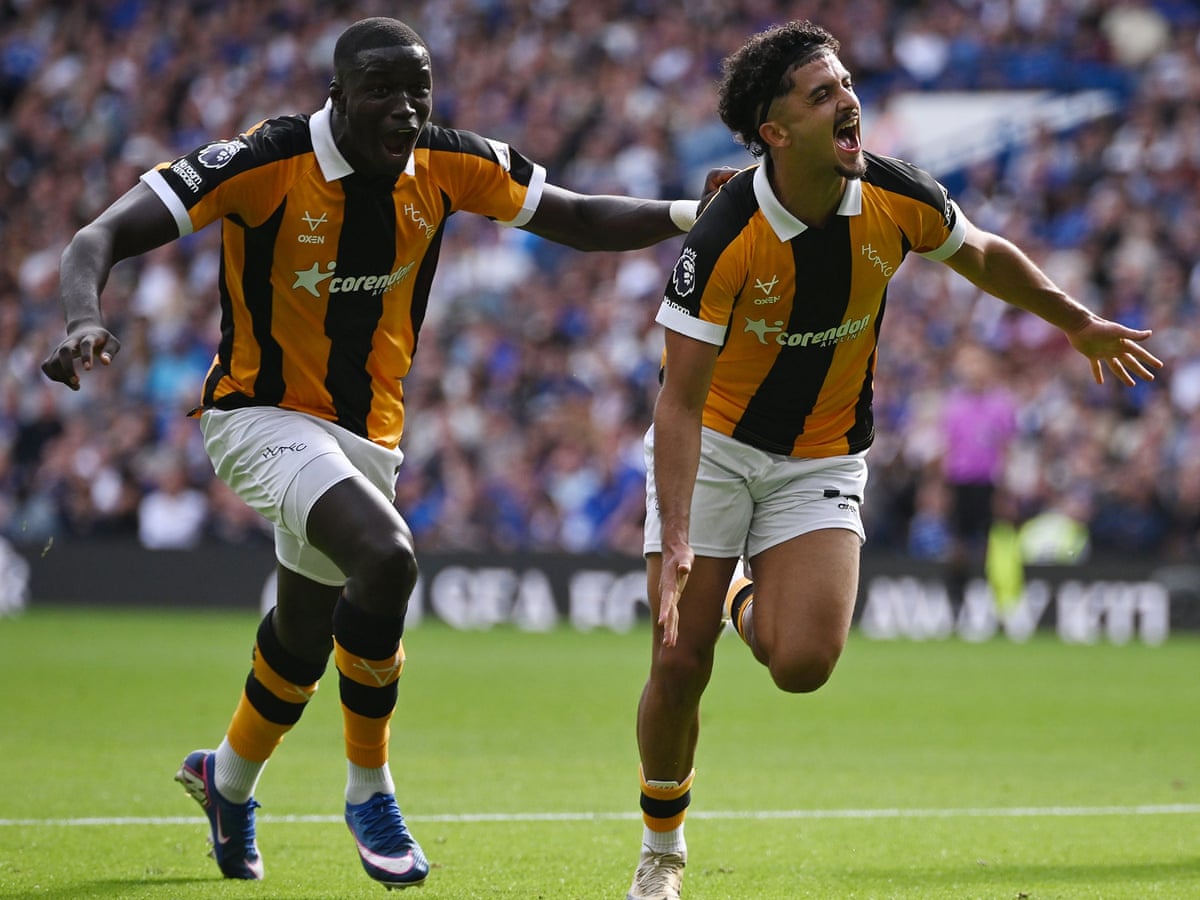 Hull surpreende o Chelsea com um duplo de Mohamed Belloumi antes que João Pedro salve um ponto