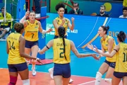 Brasil vence a Colômbia por três sets a zero