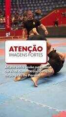 Atleta sofre lesão na coluna cervical durante competição de jiu-jitsu no Paraná