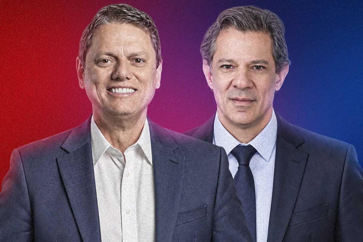 Datafolha: Tarcísio tem 49% e Haddad, 29% no 1º turno para o governo de SP