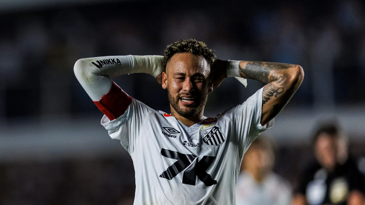 Neymar lamenta eliminação do Santos após provocar torcida do Atlético-MG
