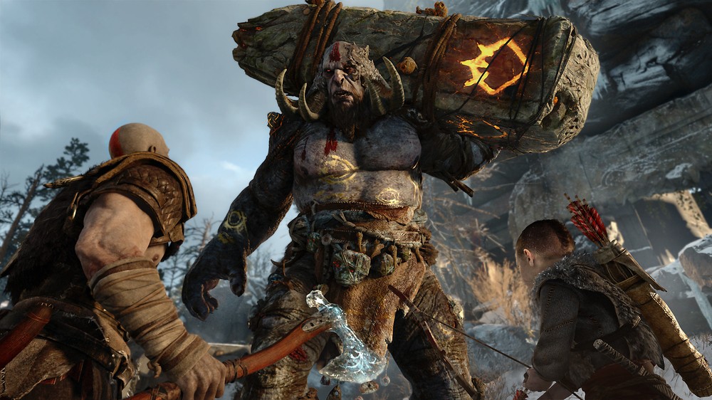 Kratos e Atreus enfrentam desafios em seu caminho aos nove reinos — Foto: Divulgação/Playstation