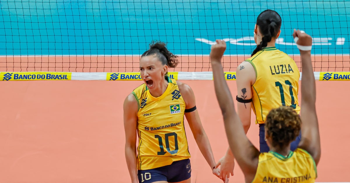 Brasil bate Argentina na final do Sul-Americano de vôlei feminino e garante vaga em Los Angeles-2028
