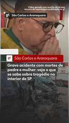 Grave acidente com mortes de padre e mulher: veja o que se sabe sobre tragédia em SP
