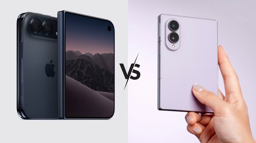 iPhone Duo vs Galaxy Z Fold 8: veja as diferenças entre os dobráveis — Foto: Arte/TechTudo
