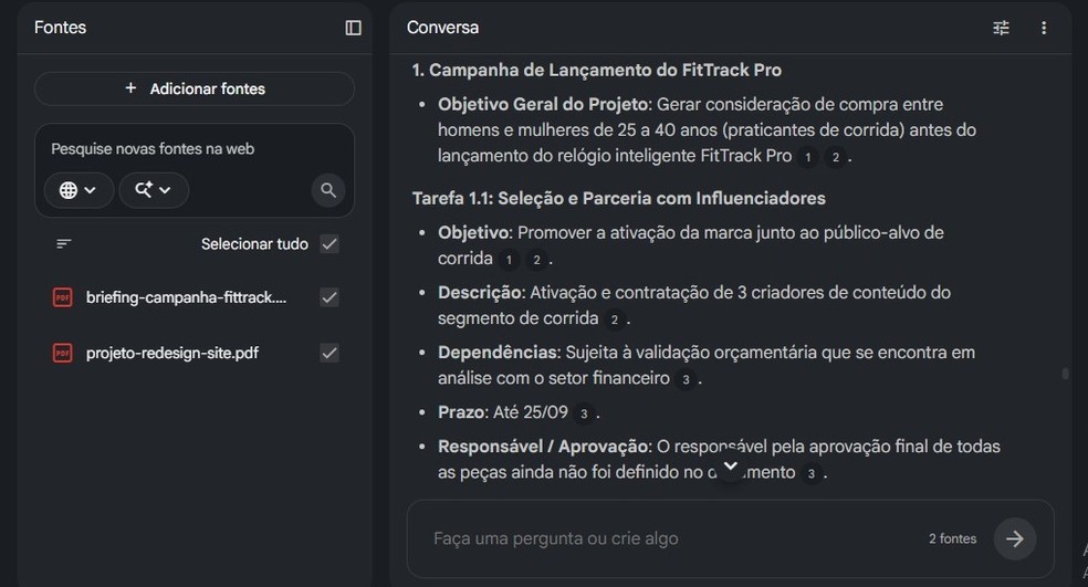 Melhores prompts do NotebookLM para trabalho: 5 opções para facilitar a rotina