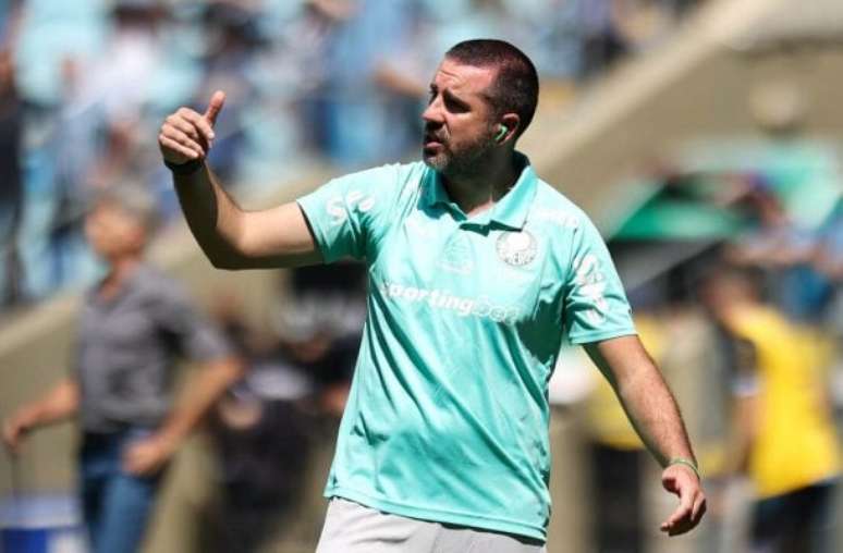 Auxiliar do Palmeiras minimiza empate com o Grêmio: "Faltam 16 jogos"