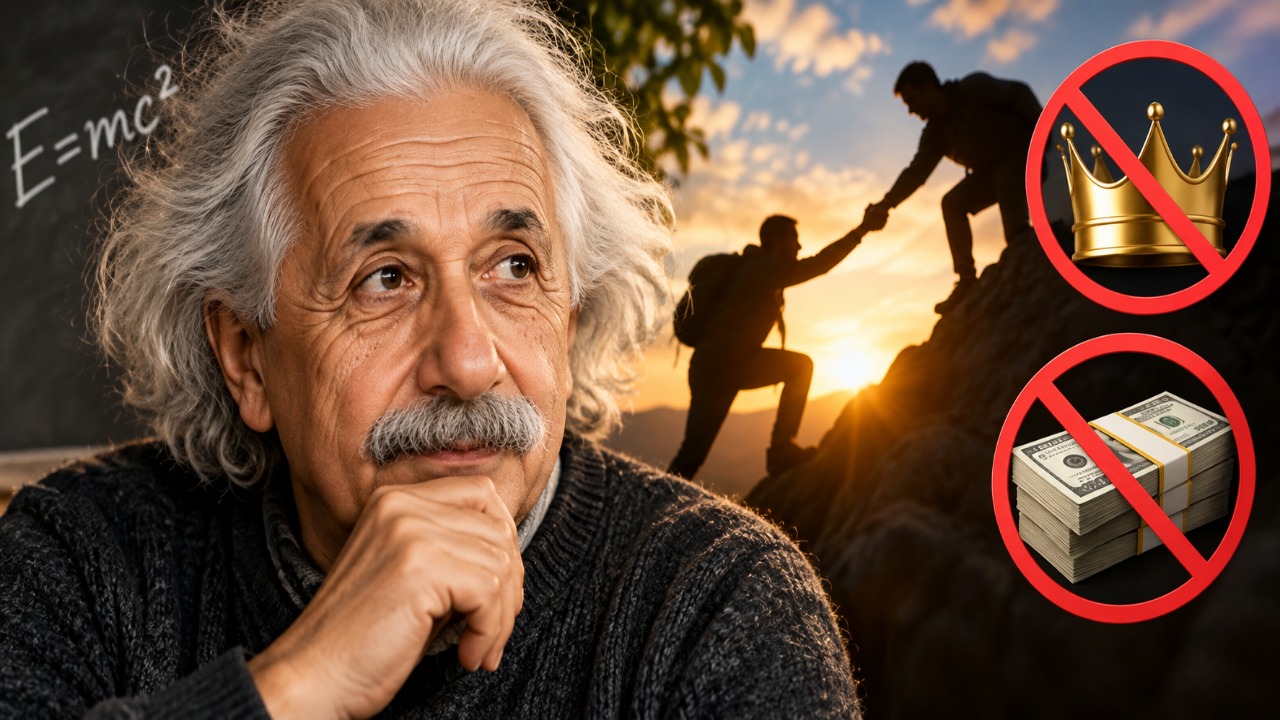 Conselho atemporal de Einstein: ajudar os outros é mais importante do que a fama e o dinheiro