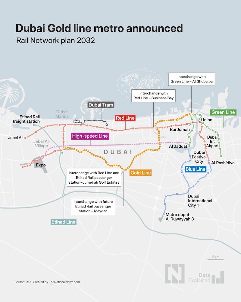 A estação do Etihad Rail em Dubai está quase pronta para a inauguração em 30 de setembro