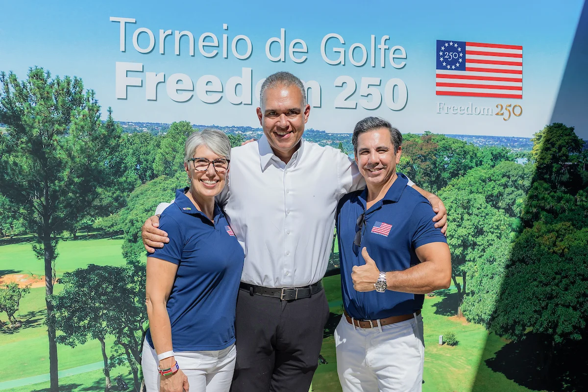Freedom 250: Embaixada dos EUA recebe amigos em animado torneio de golfe