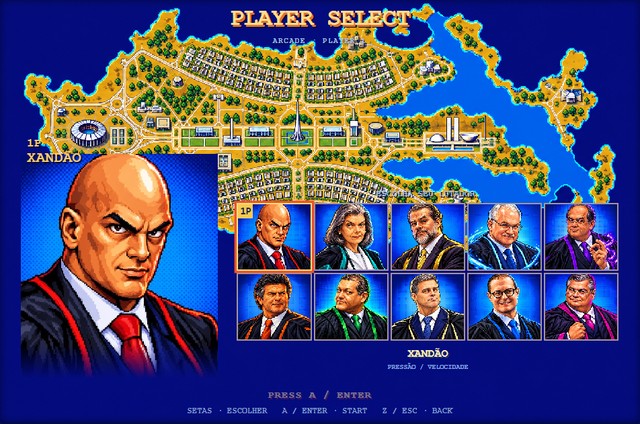 Julgamento do STF vira game de luta com ministros; confira como jogar