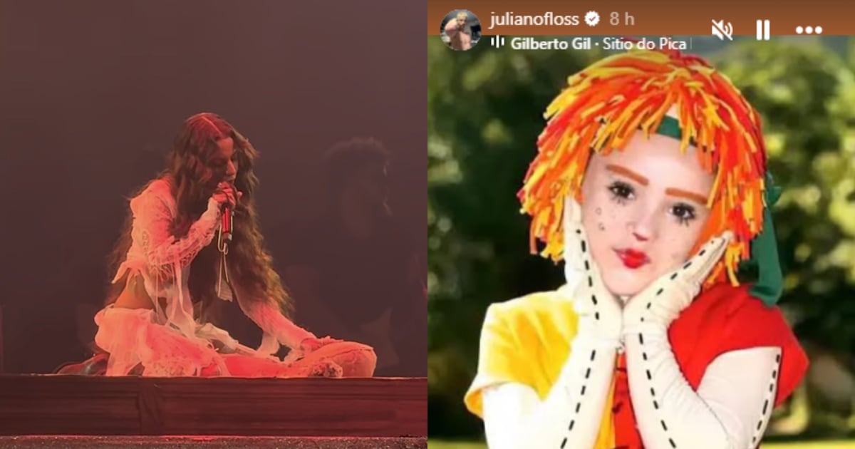 Tiro trocado? Marina Sena rasga boneco de pano no palco, e Juliano Floss posta foto de Emília