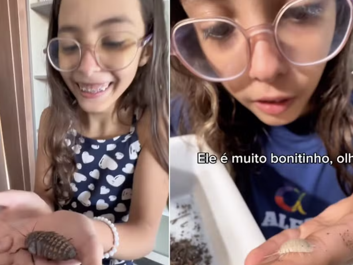 Cachorros, gatos, coelhos e hamsters? Nada disso! Menina de 9 anos surpreende na escolha dos 'pets'
