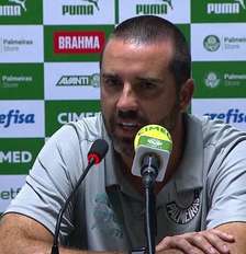 Foto: João Martins em coletiva do Palmeiras ( Reprodução) / Gávea News
