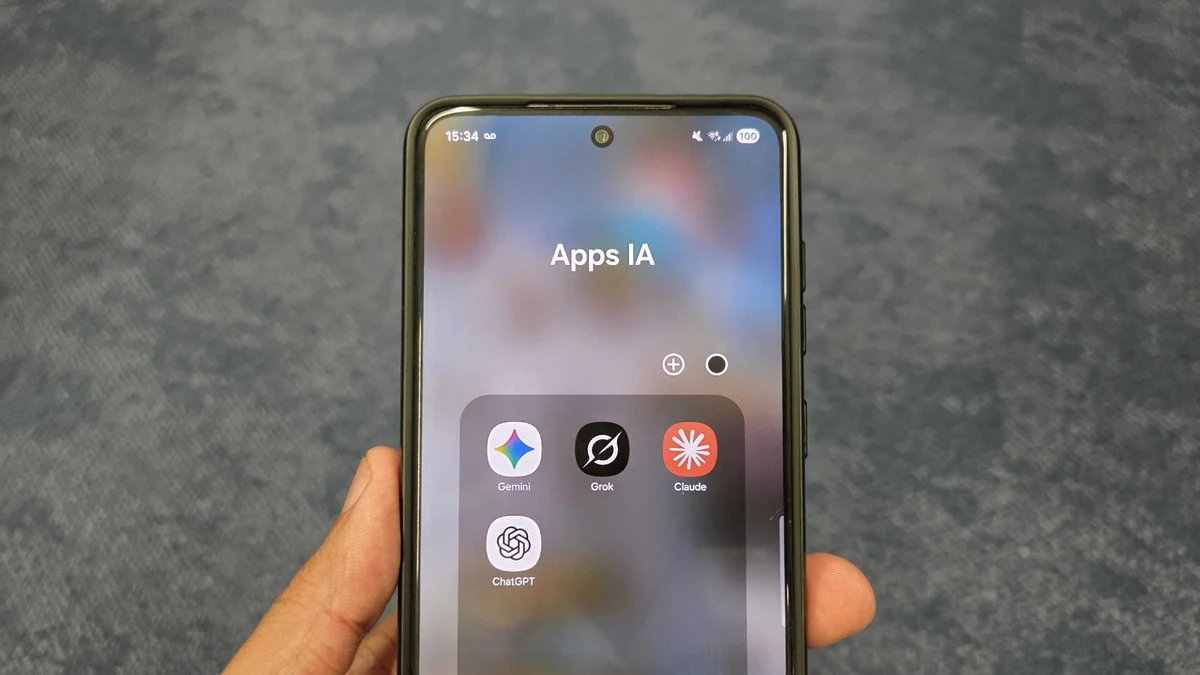 Apps de chatbots de IA no celular