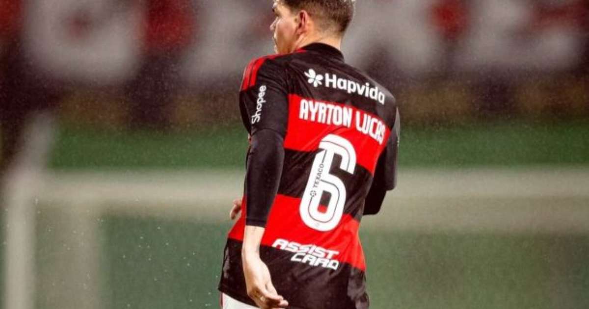 Ayrton Lucas leva a pior em dividida, e deixa jogo do Fla logo aos quatro minutos