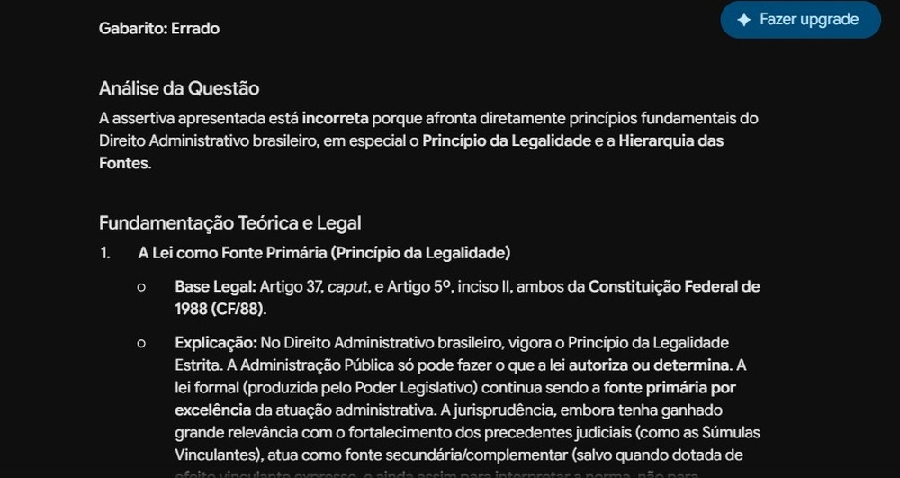 Gemini analisa alternativas e apresenta justificativas para cada resposta — Foto: Diedrich Bader/TechTudo