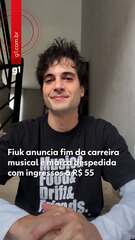 Fiuk anuncia fim da carreira musical: 'Encerrar esse ciclo'