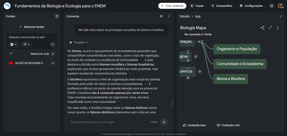 NotebookLM cria mapa mental? Veja como criar e usar o recurso para estudar