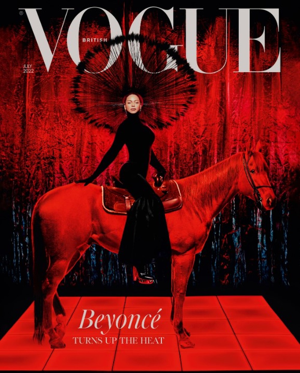 Beyoncé na capa da Vogue, fotografada por Rafael Pavarotti — Foto: Reprodução