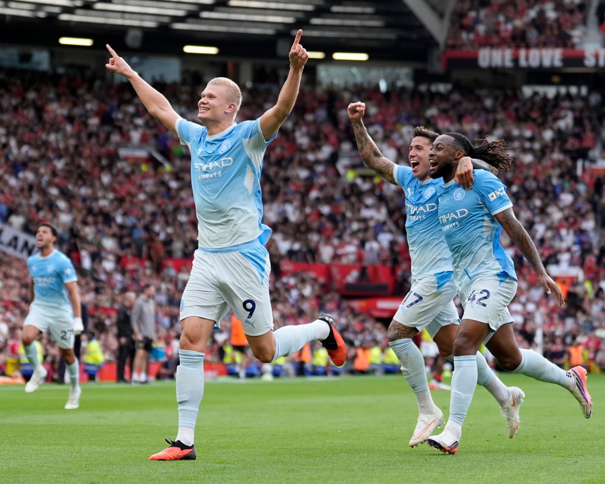 Manchester City se recuperam do cartão vermelho de Foden enquanto Haaland vence o clássico contra o United