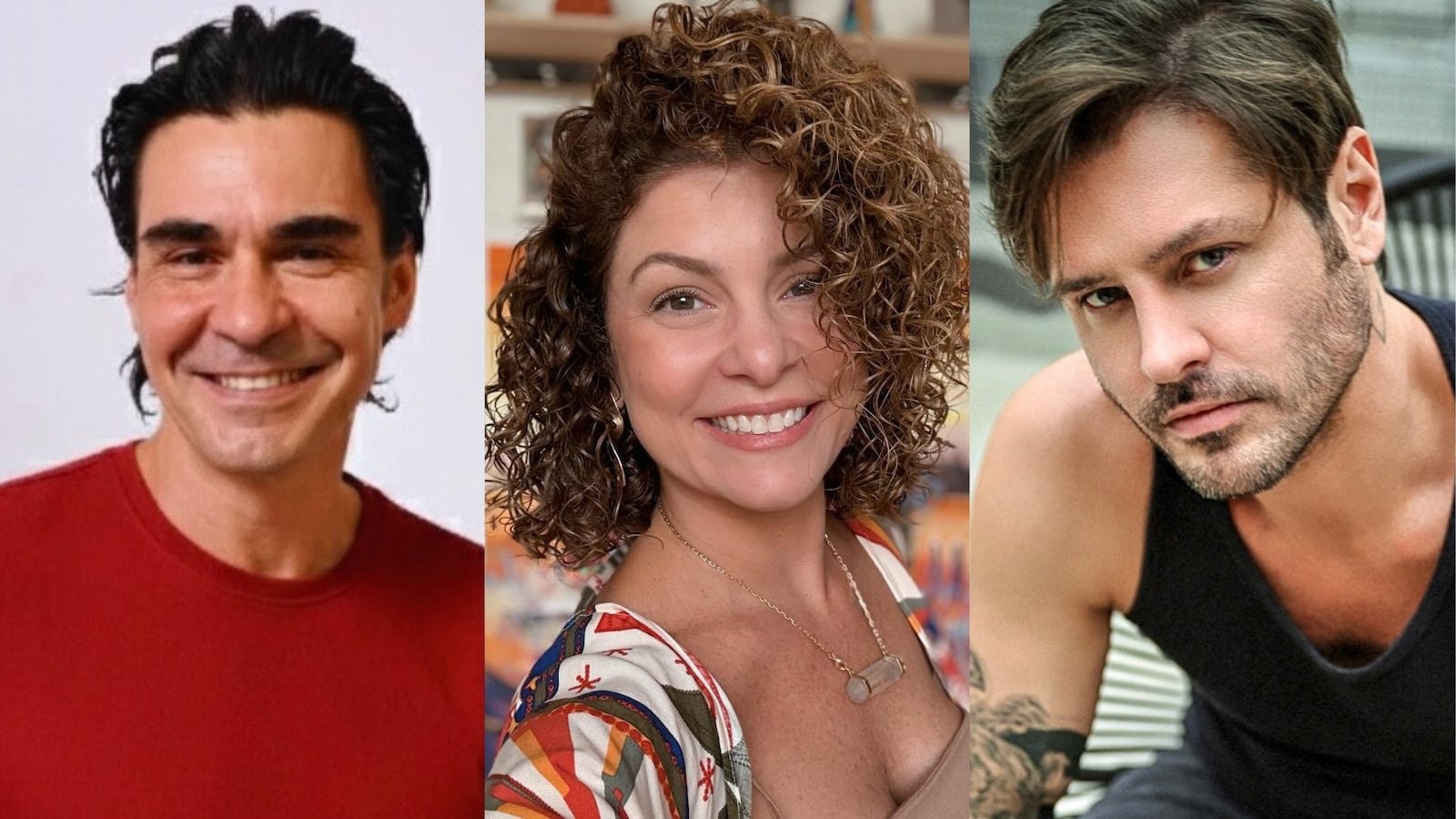 André Gonçalves, Bárbara Borges e Dado Dolabella já passaram pelo teatro e por 'A Fazenda' Reprodução/Instagram/@andregoncalvesoficial1/@eubarbaraborges/@dadodolabella
