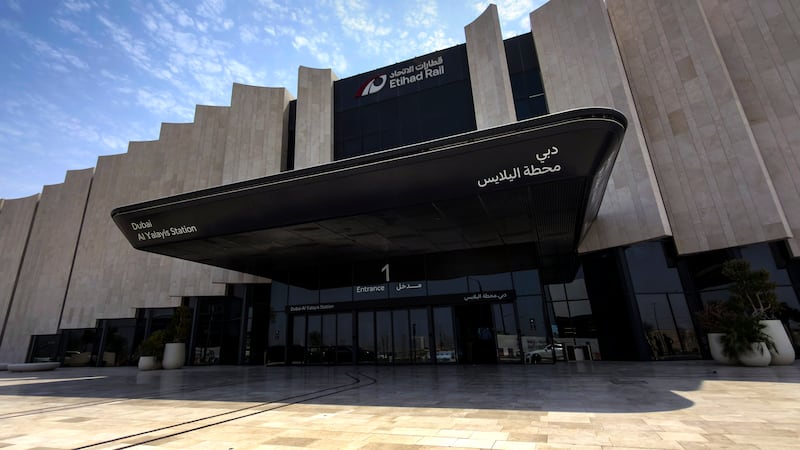 A estação do Etihad Rail em Dubai está quase pronta para a inauguração em 30 de setembro