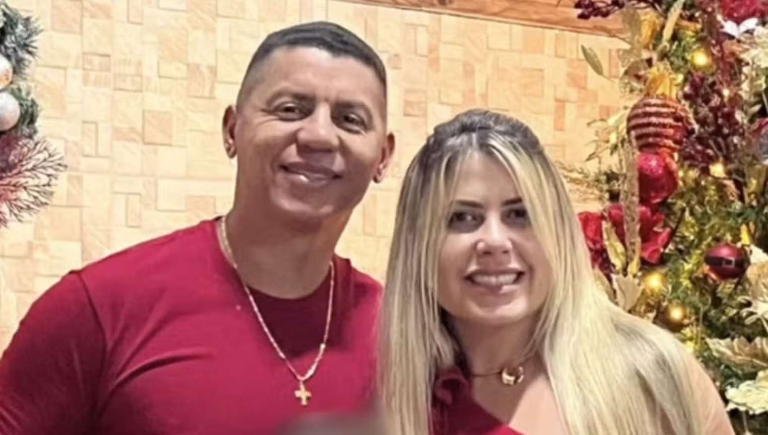 Rogério e sua esposa, Paulla