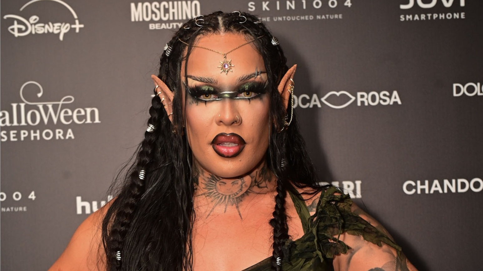 Gloria Groove no evento de lan&ccedil;amento do Halloween da Sephora