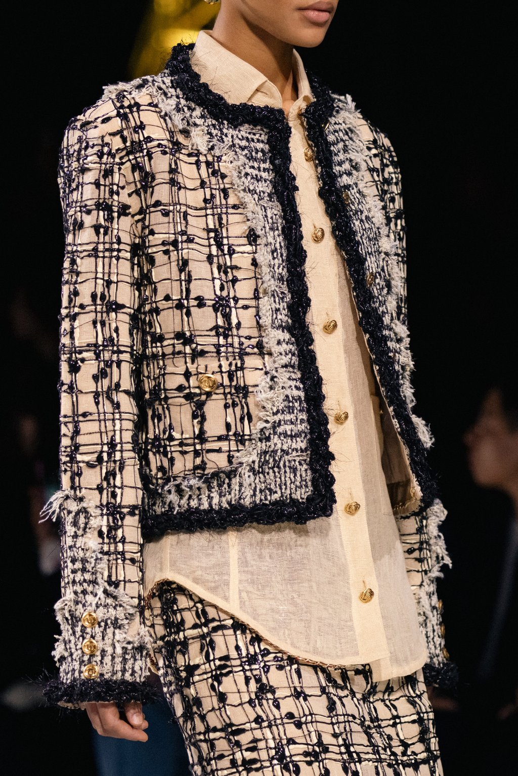 A jacket and skirt ensemble from Chanel fall/winter 2026. Photo: Handout