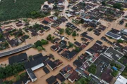 A cidade de Eldorado foi afetada pelas cheias do Rio Ribeira do Iguape