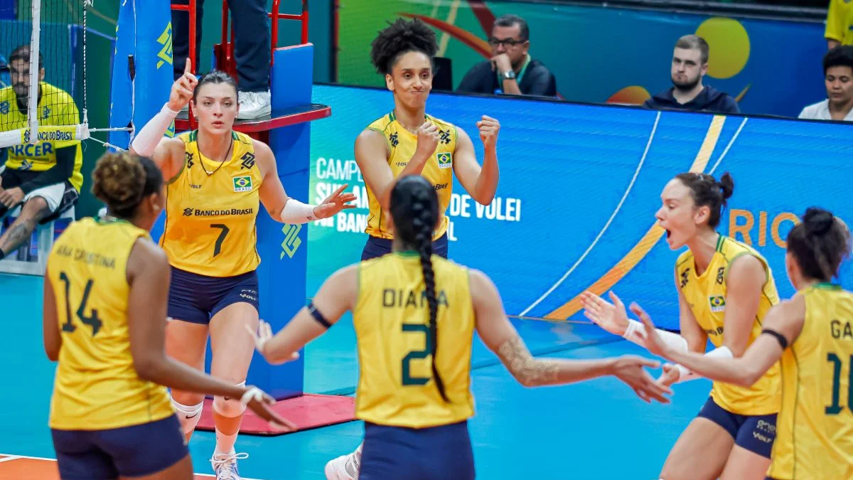 Seleção Feminina de Volêi bate a Colômbia e segue invicta no Sul-Americano