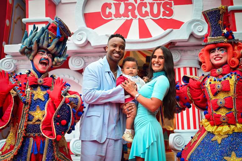 Com Neymar, Huck e mais, filho de Thiaguinho e Carol Peixinho ganha festão de luxo em SP; veja fotos